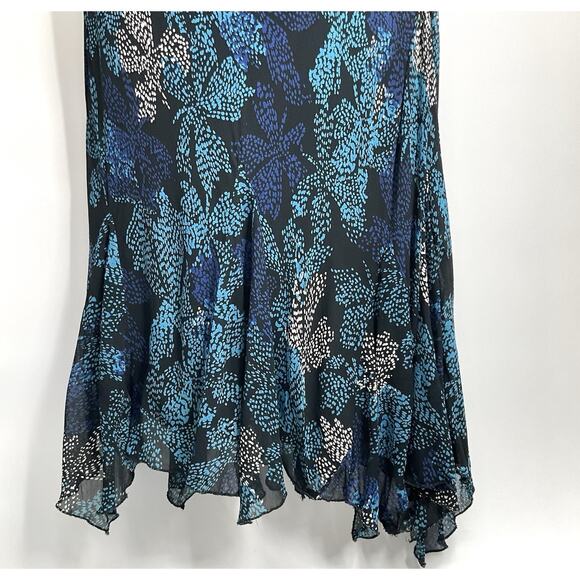 Vintage 90s Y2K Floral Dress Medium 10 Fairy Style & Co. Mermaid - Picture 6 of 9